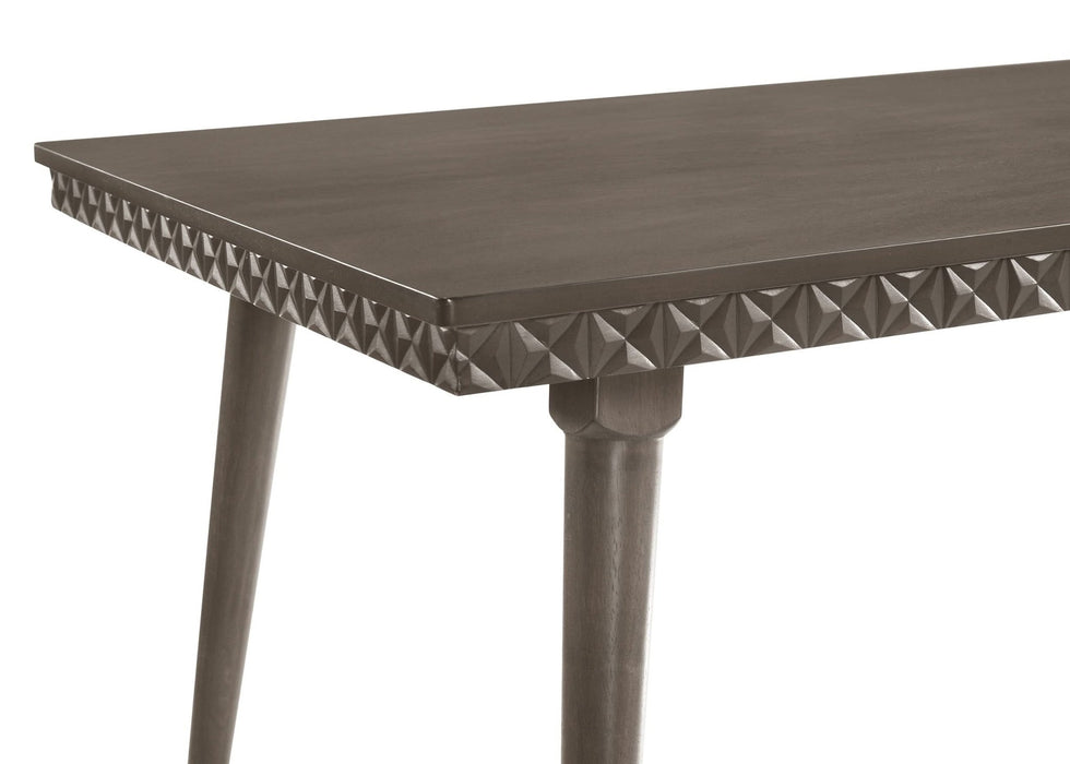 Onslow 59 - inch Rectangular Wood Dining Table Dark Brown - Walo Furniture