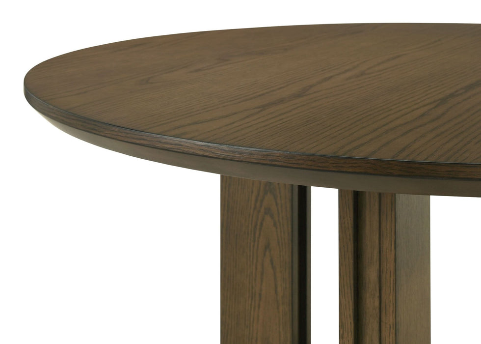 Ottowa 47 - inch Round Counter Height Dining Table Brown - Walo Furniture