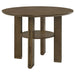 Ottowa 47 - inch Round Counter Height Dining Table Brown - Walo Furniture