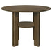 Ottowa 47 - inch Round Counter Height Dining Table Brown - Walo Furniture