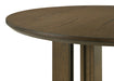 Ottowa 47 - inch Round Wood Dining Table with Shelf Brown - Walo Furniture