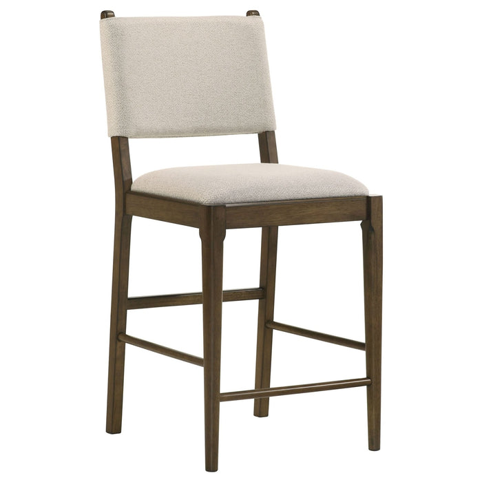 Ottowa Upholstered Counter Side Chair Brown (Set of 2) - Walo Furniture