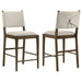 Ottowa Upholstered Counter Side Chair Brown (Set of 2) - Walo Furniture