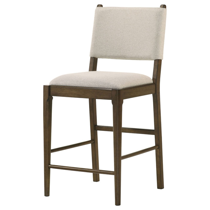 Ottowa Upholstered Counter Side Chair Brown (Set of 2) - Walo Furniture