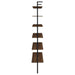 Owens 3 - piece 96 - inch Wall Mounted Bookshelf Set Walnut - Walo Furniture