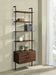 Owens 96 - inch 4 - shelf Storage Wall Bookshelf Walnut - Walo Furniture