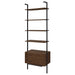 Owens 96 - inch 4 - shelf Storage Wall Bookshelf Walnut - Walo Furniture