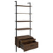 Owens 96 - inch 4 - shelf Storage Wall Bookshelf Walnut - Walo Furniture