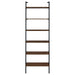 Owens 96 - inch 6 - shelf Wall Bookshelf Walnut - Walo Furniture