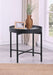 Ozella Round End Side Table with Recessed Top Sandy Black - Walo Furniture