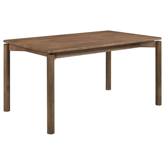 Parkridge 59 - inch Rectangular Dining Table Natural Walnut - Walo Furniture