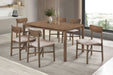 Parkridge 7 - piece 59 - inch Wood Dining Set Natural Walnut - Walo Furniture