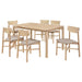 Parkridge 7 - piece 59 - inch Wood Dining Set White Washed - Walo Furniture