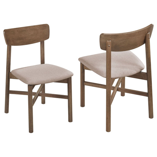 Parkridge Dining Side Chair Natural Walnut (Set of 2) - Walo Furniture