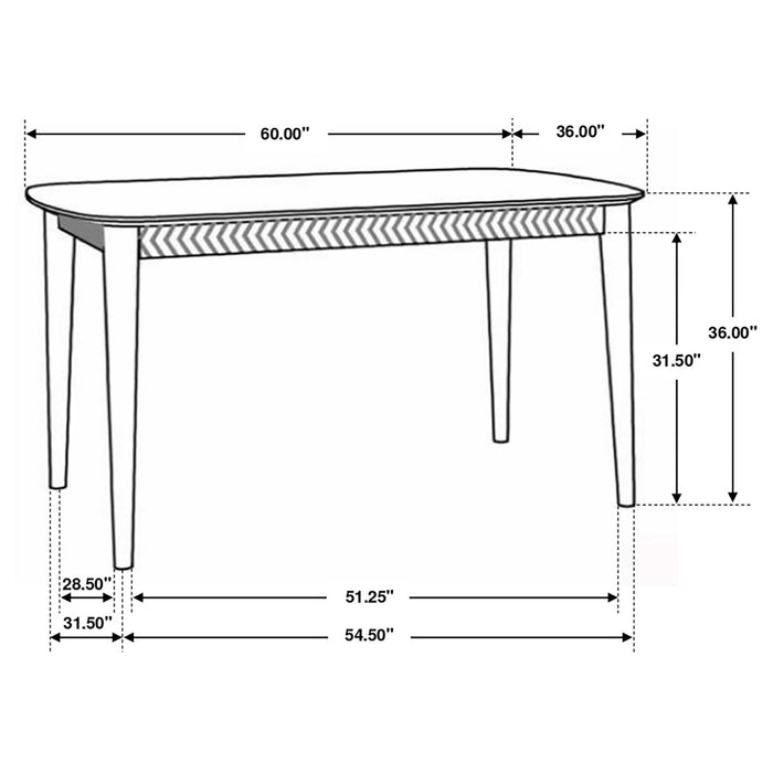 Partridge 5 - piece Counter Dining Set Sheesham and Camel - Walo Furniture