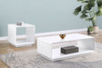 Paseo Rectangular Cocktail Coffee Table White High Gloss - Walo Furniture