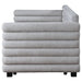 Patricia Boucle Upholstered Twin Day Bed with Trundle Grey - Walo Furniture