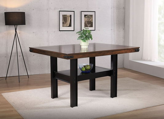 Patterson 60 - inch Counter Height Dining Table Mango Oak - Walo Furniture