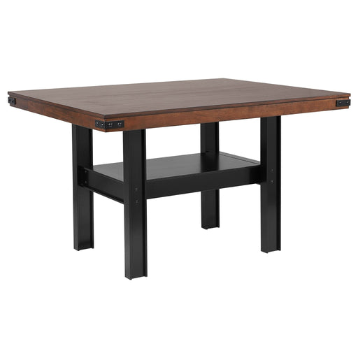 Patterson 60 - inch Counter Height Dining Table Mango Oak - Walo Furniture