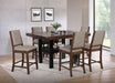 Patterson 7 - piece Counter Height Dining Set Mango Oak - Walo Furniture