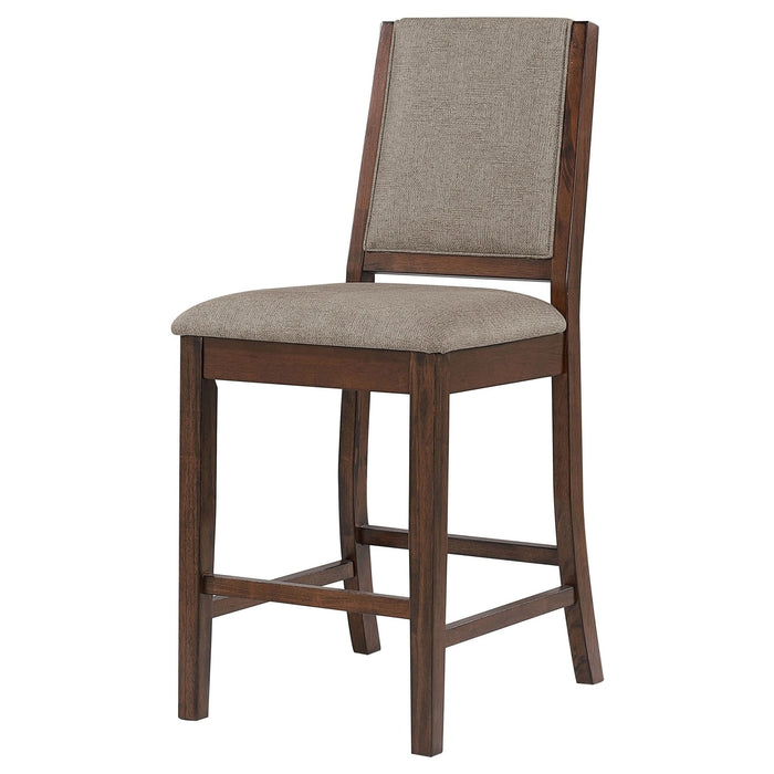 Patterson Upholstered Counter Chair Mango Oak (Set of 2) - Walo Furniture