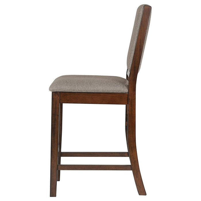 Patterson Upholstered Counter Chair Mango Oak (Set of 2) - Walo Furniture