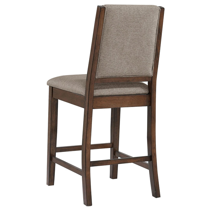 Patterson Upholstered Counter Chair Mango Oak (Set of 2) - Walo Furniture