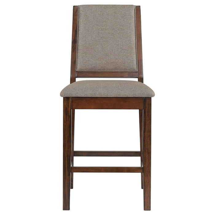 Patterson Upholstered Counter Chair Mango Oak (Set of 2) - Walo Furniture