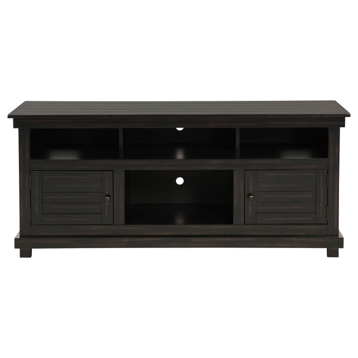 Payne 60 - inch TV Stand Media Console Distressed Java - Walo Furniture