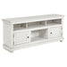 Payne 60 - inch TV Stand Media Console Distressed White - Walo Furniture