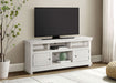 Payne 60 - inch TV Stand Media Console Distressed White - Walo Furniture