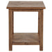 Payne Wood End Table with Shelf Distressed Brown - Walo Furniture