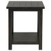 Payne Wood End Table with Shelf Distressed Java - Walo Furniture