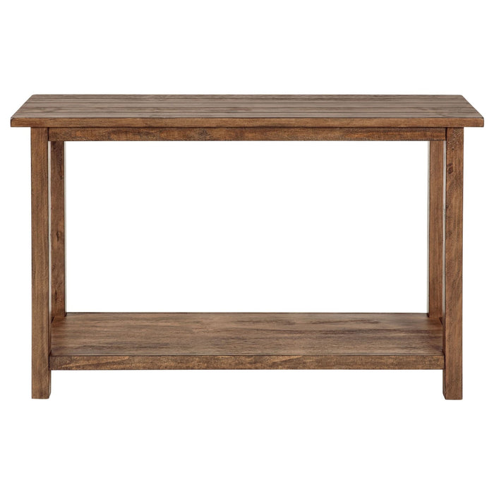 Payne Wood Entryway Sofa Console Table Distressed Brown - Walo Furniture