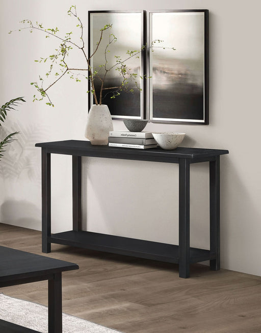 Payne Wood Entryway Sofa Console Table Java - Walo Furniture