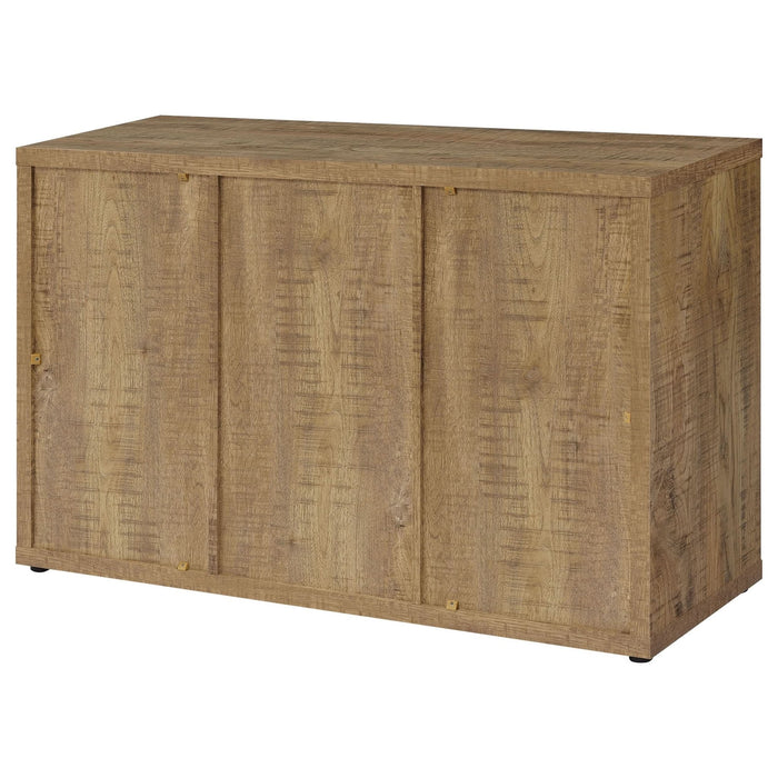 Pepita 3 - door Engineered Wood Accent Cabinet Mango Brown - Walo Furniture