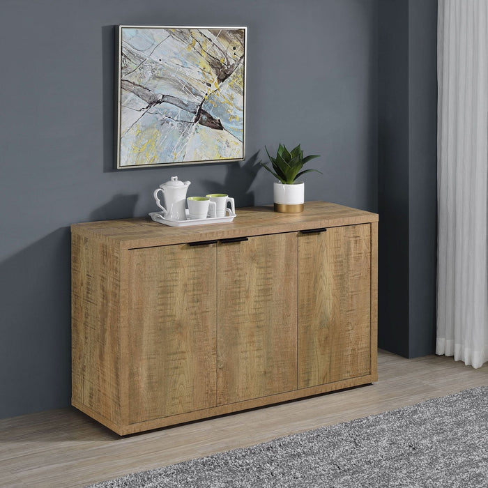 Pepita 3 - door Engineered Wood Accent Cabinet Mango Brown - Walo Furniture