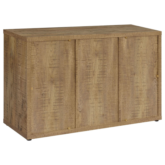 Pepita 3 - door Engineered Wood Accent Cabinet Mango Brown - Walo Furniture