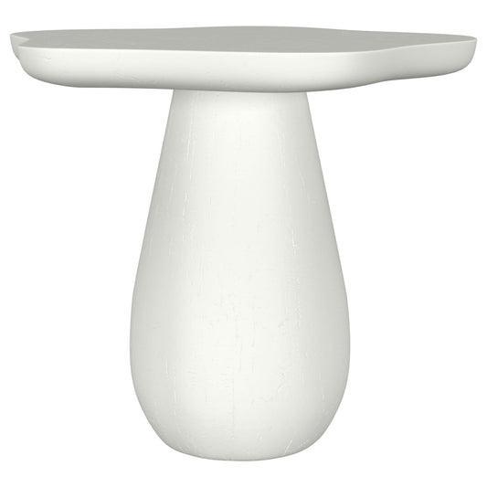 Perth 17 - inch Side Table with Cloud - Shaped Top Off White - Walo Furniture