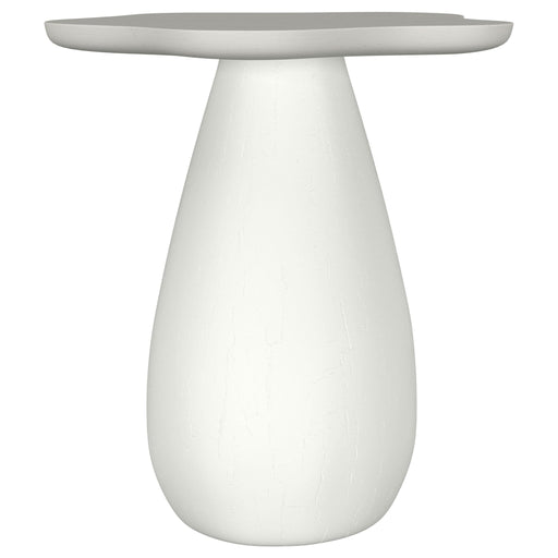 Perth 20 - inch Side Table with Cloud - Shaped Top Off White - Walo Furniture