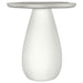 Perth 20 - inch Side Table with Cloud - Shaped Top Off White - Walo Furniture