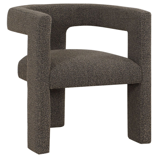 Petra Boucle Upholstered Accent Side Chair Chocolate Brown - Walo Furniture