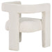 Petra Boucle Upholstered Accent Side Chair White - Walo Furniture