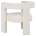 Petra Boucle Upholstered Accent Side Chair White - Walo Furniture