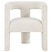 Petra Boucle Upholstered Accent Side Chair White - Walo Furniture