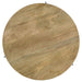 Pilar Round Solid Wood Top Coffee Table Natural and Black - Walo Furniture