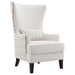 Pippin Upholstered High Wingback Accent Chair Latte - Walo Furniture