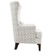 Pippin Upholstered High Wingback Accent Chair Latte - Walo Furniture