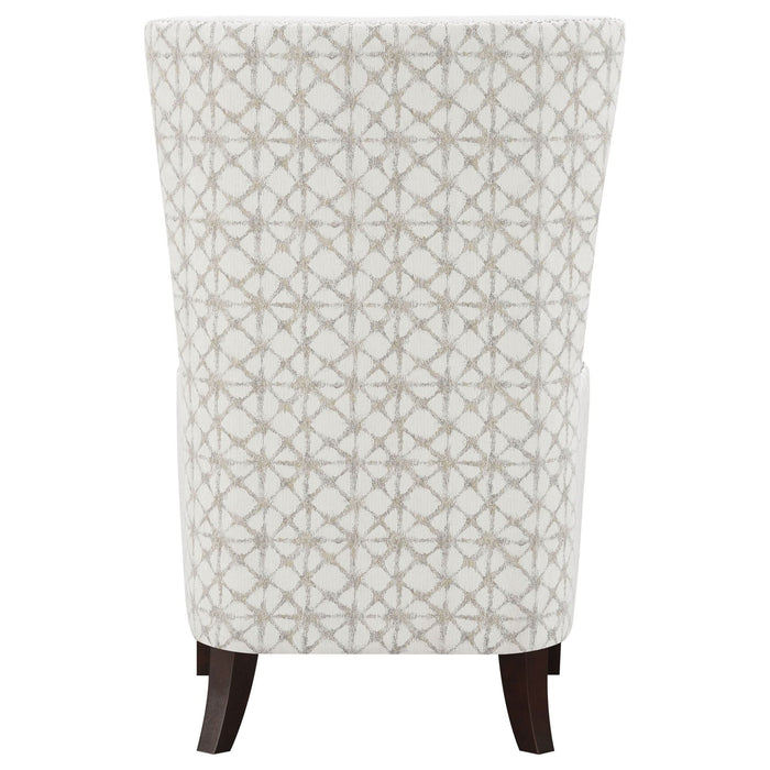 Pippin Upholstered High Wingback Accent Chair Latte - Walo Furniture