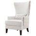 Pippin Upholstered High Wingback Accent Chair Latte - Walo Furniture